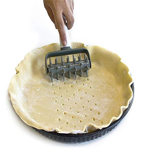 XMYNB Rodillos de amasar Instrumentos Pizza Galletas DIY Pastelería Rollo De Cocina Masa Cortador Máquina De Coser Locher Pan Plástico,Herramientas De Cocina