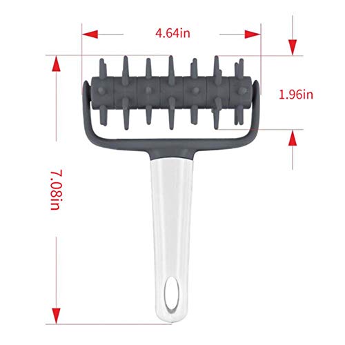 XMYNB Rodillos de amasar Instrumentos Pizza Galletas DIY Pastelería Rollo De Cocina Masa Cortador Máquina De Coser Locher Pan Plástico,Herramientas De Cocina
