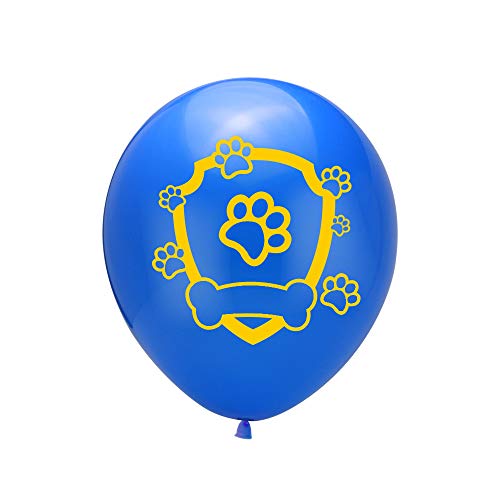 XYDZ Juego de Decoraciones para Fiestas de Patrulla de Perros, Pancarta de Feliz cumpleaños, Globos de látex, Adornos para Tartas, Suministros para Fiestas de cumpleaños de Patrulla de Perros