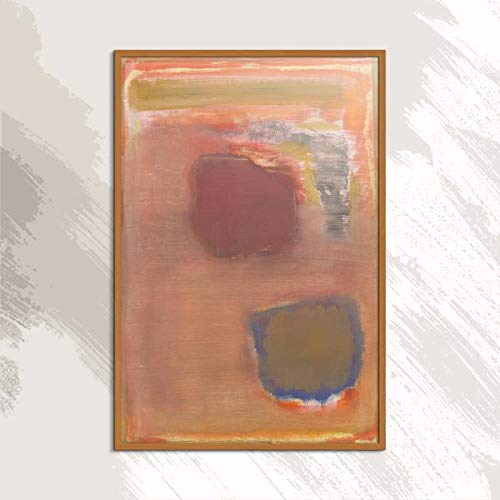yaofale Sin Marco Mark Rothko Abstract American Style Print Frameless Oil Painting Spray Canvas Impermeable aerógrafo póster Cuadrado Art 50x75cm