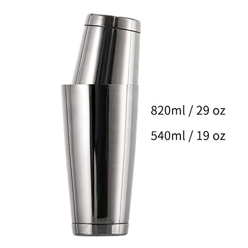 Yinaa Bartender Set para Hacer Cócteles Suministros para Fiestas de Focas conjunto Completo de Coctelera Boston Copa Hall Dorada