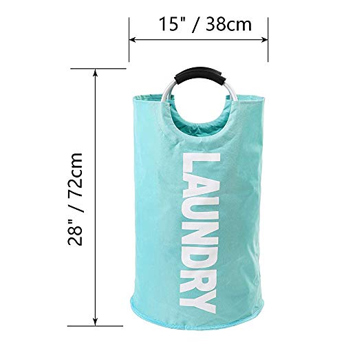 YiYueTrade - Cesta de lavandería grande con bolsillo para monedas, plegable de tela, bolsa de ropa plegable, cubo de lavado plegable