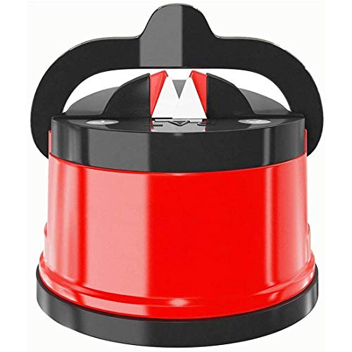 Yolistar Afilador De Cuchillos con Base de Ventosa Antideslizante, Profesional Afilador de Cuchillos Manuales para Todos los Tipos de Cuchillos, 60 x 60x 50 mm