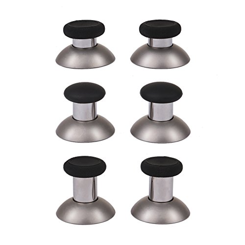 YoRHa 8 en 1 Metal magnético Thumbsticks Analog Sticks Joysticks Reparación de repuesto Kits(negro) para PS4/Slim/Pro & Xbox One/Elite/X/S Mando con Destornilladores