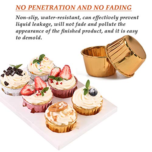 YOTINO 150 Piezas de moldes para Magdalenas, moldes para Muffins de Papel, moldes para Muffins de Papel de Aluminio, moldes para Hornear de Papel de Aluminio
