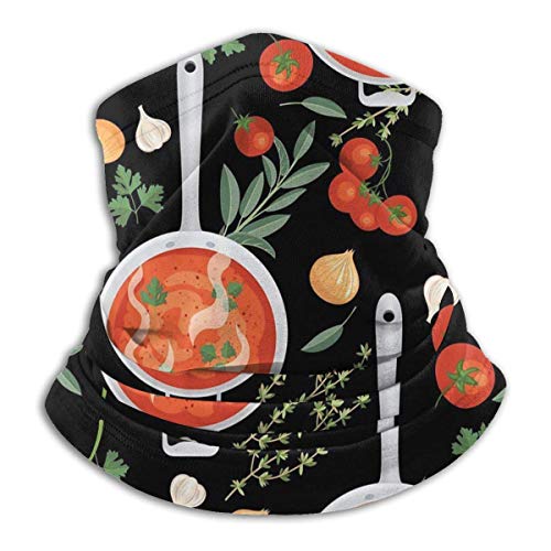 Yuanmeiju Bufanda De Sopa De Tomate Cuello Polaina Diadema Mágica Capucha Unisex Ma sk Bandana Invierno Cálido Sombreros