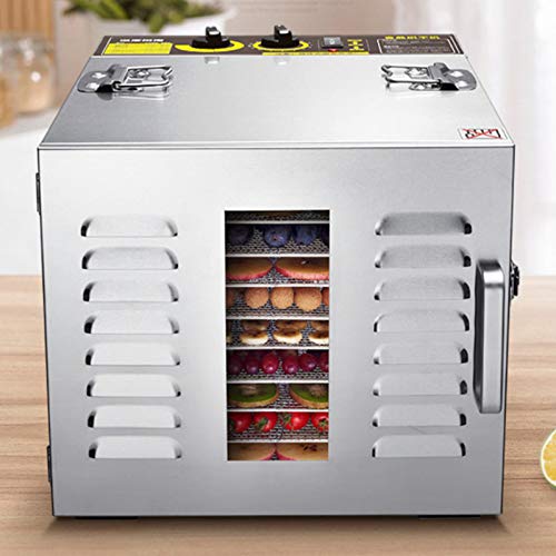 YUYAO 10 Capas eléctrico deshidratador de Alimentos Vegetales de Frutas Patata Pimienta Dulce deshidratación Secado de la Carne del Animal doméstico Aperitivos máquina Secadora