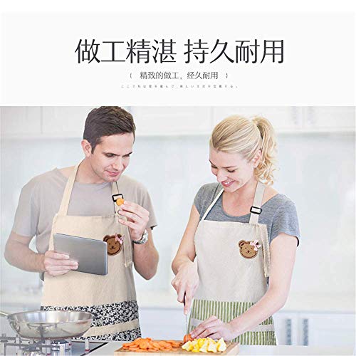 YXDZ Moda Delantal Masculino Y Femenino, Adulto, Bata De Cocina, Cocina, Ropa Protectora, Cocina, Cafetería, Floristería, Tienda De Mascotas, Camarero, Cintura, Azul, Floral