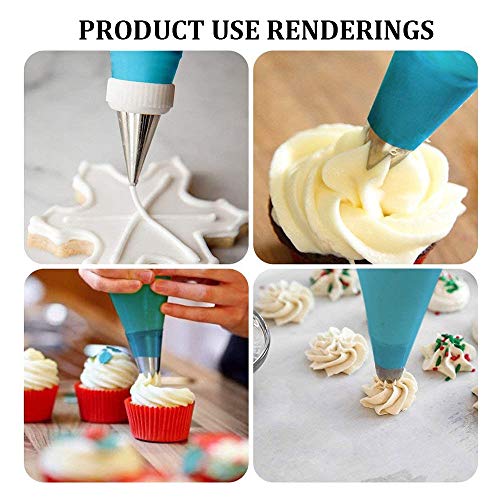 YZG LIFE Kit Boquillas Manga Pastelera, Kit de Puntas de boquillas para glaseado de tortas para Pastel Cupcake Decorating Cookies Pastelería Que Hace la Herramienta (39PCS)