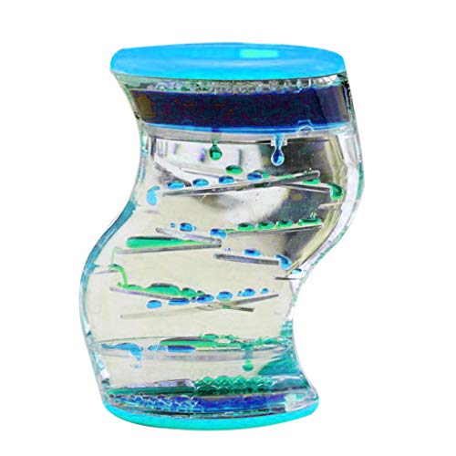 Z Outlet - Gafas de arena flotantes para decoración del hogar, manualidades, decoración del hogar, regalo de cumpleaños, azul