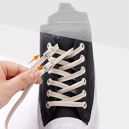 Zapatos 1 par 100cm Sin lazo Lazy cordones de goma Deportes de encaje elástico planas del color del caramelo cordones DIY hecho a mano, Rose