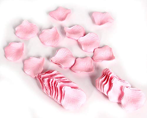 ZARRS Pétalos de Rosa,3000 Paquete Artificiales de Pétalos de Seda para Boda Día de San Valentín Arte Decoración Mesa Confeti Rosado