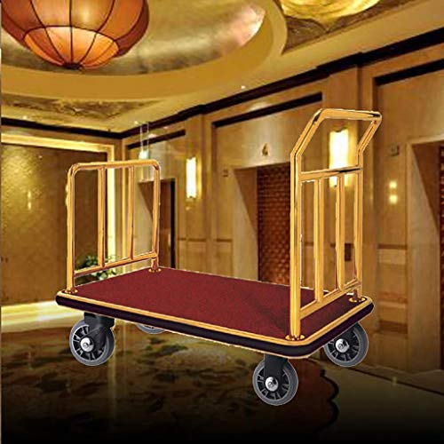 zdw Servicio Carro de transporte Camiones de mano Carro de equipaje de hotel de acero inoxidable, Carro de equipaje, Carro de equipaje del aeropuerto, Lobby Carro de equipaje del cliente, Cama plana,