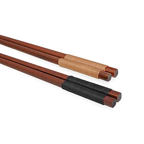 ZEARE - Cubiertos de Madera para Viajes con Bolsa, Tenedor, Cuchara, Palillos para Exteriores, Camping, Viajes, Picnic, Cocina, hogar, Restaurante
