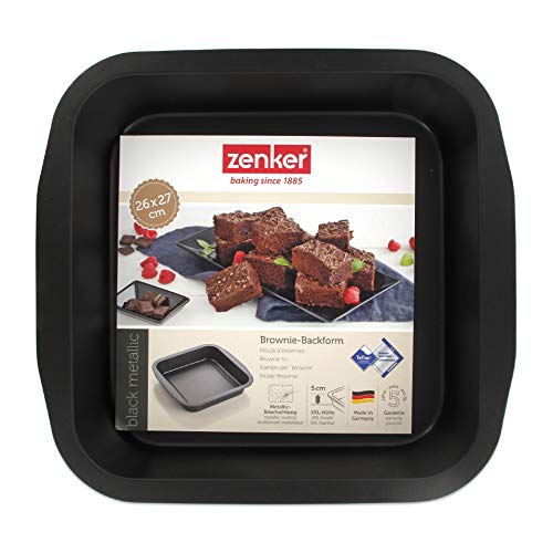 Zenker Molde Brownie, Acero, Negro