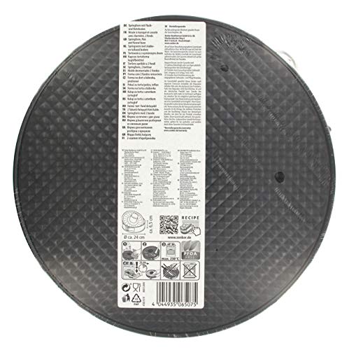Zenker Molde Desmontable 2 Fondos, Acero, Negro, 24 cm