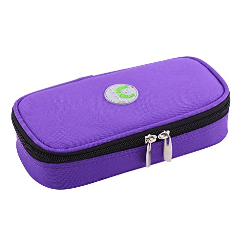 Zerodis - Estuche de Viaje para refrigerador de insulina portátil, Organizador diabético, Bolsa de refrigeración médica para Viajes al Aire Libre (Morado)