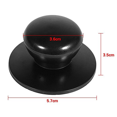 Zerodis -Tapas de Repuesto para Cacerola de Cocina, Color Negro, Tapa para Cacerola (4pcs)