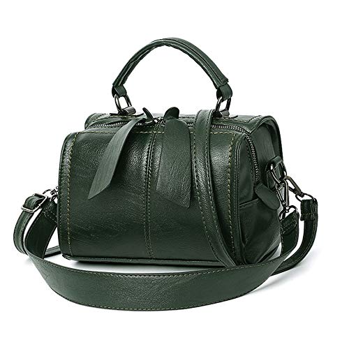 Zgcp Bolso De Hombro Nuevo Bolso De Mensajero De Moda De Invierno Bolso De Cuero Suave Simple 20L