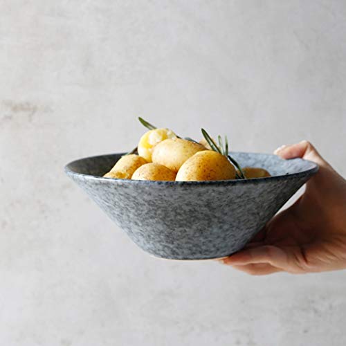 ZGQA-AOC Vintage de Color tazón Hormigonera ensaladera tazón de Sopa de cerámica Gruesa del Estilo del hogar Creativo nórdica