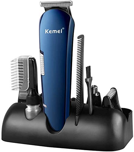 ZHLFDC 14 PCS Hombres de kit de aseo eléctrica cortadora de cabello máquina de afeitar del condensador de ajuste de la nariz todo-en-uno de la serie Cuidado Personal Cara labra a los hombres Con almac
