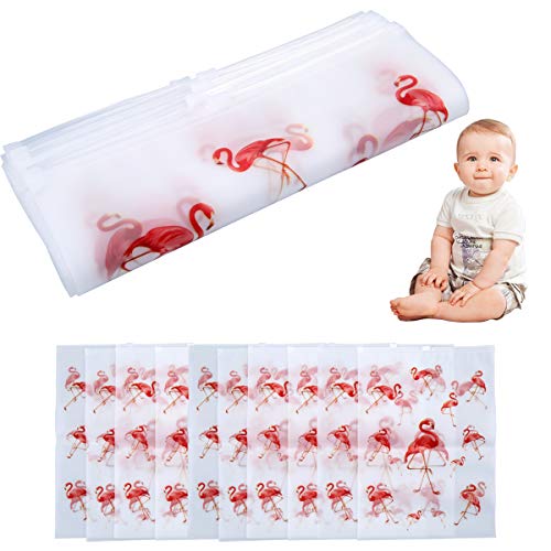 ZITFRI - 10 bolsitas de cordón para recién nacido Ospedal, bolsas de cambio para nacimiento, selladas de EVA Glassato, cartón animado, transparente, 35 x 24 cm