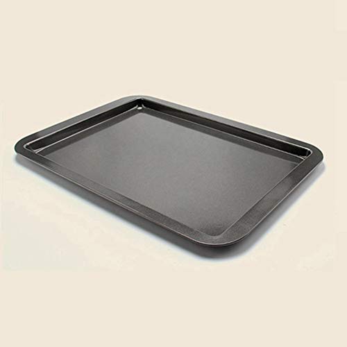 ZJH Bandeja de Horno, Grande Antiadherente Bandeja de Horno Rectangular 43.5cm * 29.5cm Ancho-Sided Bandeja del Horno Bandeja de Horno Turrón de Hogares