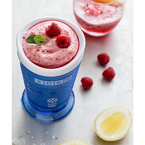 Zoku Slush & Shake Maker Máquina de helados y batidos Azul - Heladora (Máquina de helados y batidos, 1 senos, 8 h, Azul, 101,6 mm, 101,6 mm)