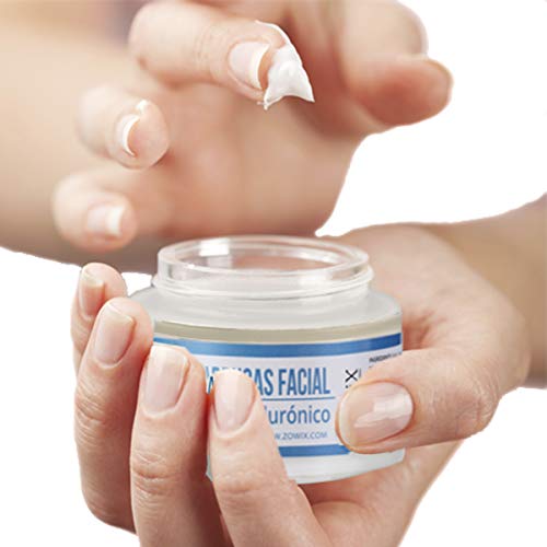 ZOWIX Crema Facial Antiarrugas para Piel Seca y Mixta. Crema Antiedad, Hidratante y Nutritiva con Acido Hialuronico. Mujer y hombre. Sin Parabenos. 50 ml