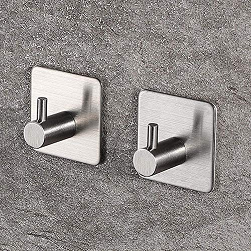 ZUNTO 5 Piezas Ganchos Adhesivos Para Pared Gancho para Baño, Acero Inoxidable 304