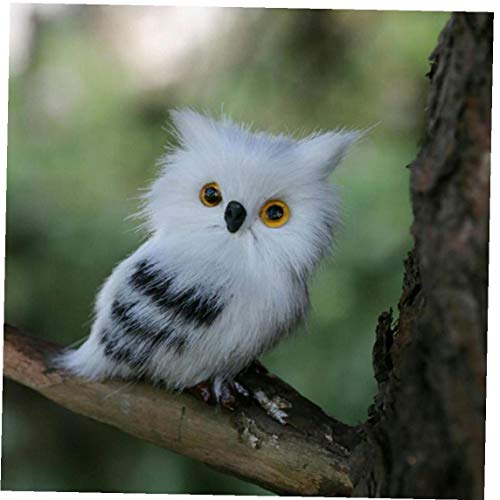 1 Pieza Mini Simulación De Felpa De Juguete Pequeño Búho Animales De Peluche Adornos De Juguete Para La Decoración Del Hogar Del Coche