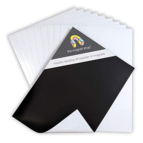 10 A4 Hojas magnético Papel Fotográfico Brillo - inyección de Tinta Impresoras Imprimible IMANES