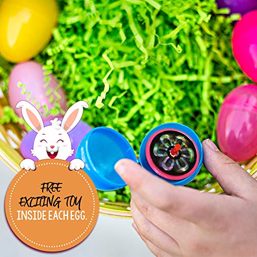 100 Huevos De Colores Brillantes Surtidos De Juguetes | Fiestas De Pascua, Caza De Huevos, Regalos et Recompensas | Juguetes De Interior Ideales Para Niños, Para Horas De Juego Y Entretenimiento