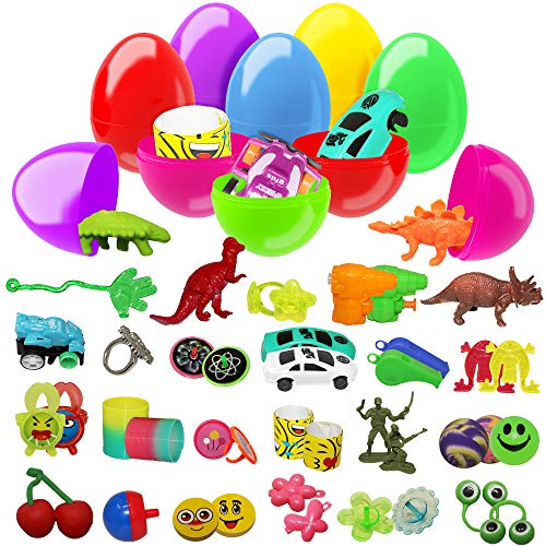 100 Huevos De Colores Brillantes Surtidos De Juguetes | Fiestas De Pascua, Caza De Huevos, Regalos et Recompensas | Juguetes De Interior Ideales Para Niños, Para Horas De Juego Y Entretenimiento
