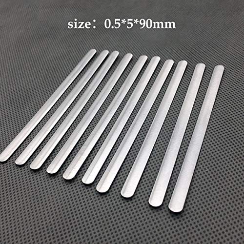100 Pcs Clip para Puente de Nariz,90mm, Aluminio,Nariz Puente Tira, Metal para Puente de Nariz,Soporte para puente de Nariz,Alambre de Nariz Flexible para DIY Fabricación Manualidades