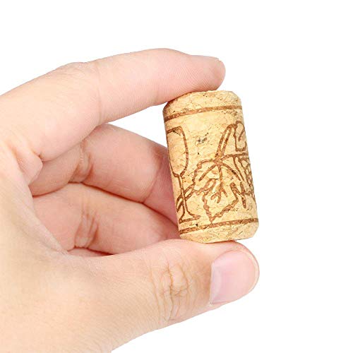 100 piezas Tapones de corcho para botellas de vino para manualidades, decoración y pasatiempos/tapones de botella de corcho natural/corchos de vino/corcho (21 * 40mm)