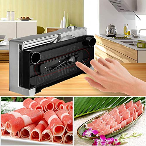 110v - 240v eléctrico del hogar máquina de cortar carne corte de la máquina semi automática Manual de 100W plata,EU