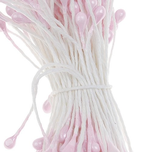 170pcs Florales Estambres De Perlas Imitadas Perlas Doble Rosas