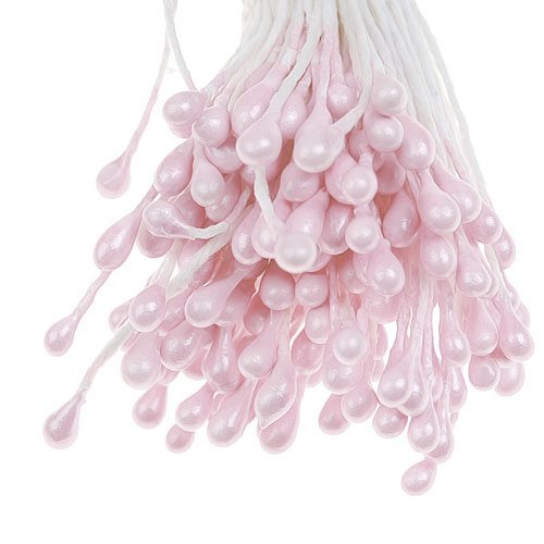 170pcs Florales Estambres De Perlas Imitadas Perlas Doble Rosas