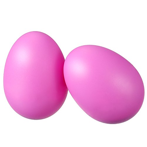 18 Piezas de Huevos de Maracas Juego de Agitadores de Huevo de Plástico para Favores de Fiesta de Niños Juguetes Musicales, 6 Colores