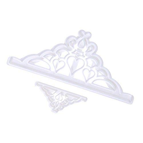 2 Stã ¼ Ck plástico DIY Corona Moldes para Galletas Cortadores Muffin Chocolate Forma Decoración para Tartas Fondant Tarta Decoración Hornear luxes