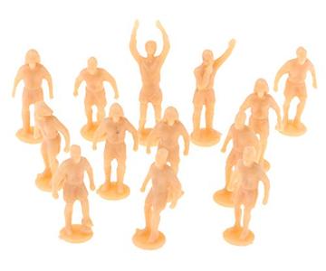 figuras de futbolistas en miniatura