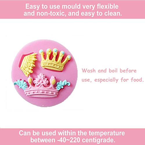 4 moldes de silicona para fondant, decoración de pasteles, chocolate, pasteles, decoración de galletas, joyas, arcilla, resina epoxi, proyectos de manualidades