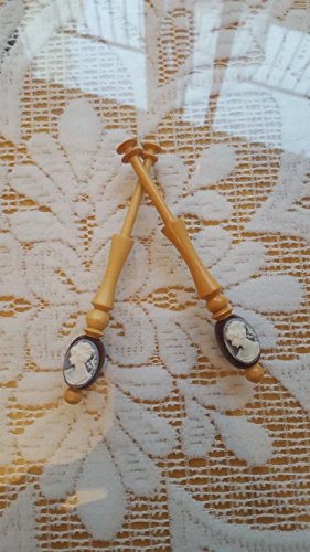4 PAREJAS BOLILLO ARTESANAL.MADERAS NOBLES 11`5 cm COLECCIÓN NUM. 1