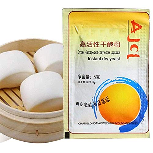 5g / bag Baker's yeast 5/10 bags of baker's yeast dried yeast active high glucose tolerance bread kitchen baking supplies