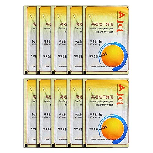 5g / bag Baker's yeast 5/10 bags of baker's yeast dried yeast active high glucose tolerance bread kitchen baking supplies