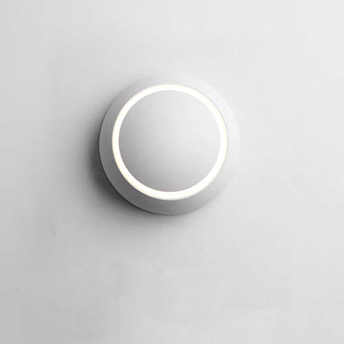5W Aplique De Pared LED Lámpara De Pared DIY Luz Puede Girar Giratorio De 350 °, Apliques Pared Interior Para Dormitorio Habitación Restaurante Escaleras Balcón Hotel, Blanco Cálido (Blanco)