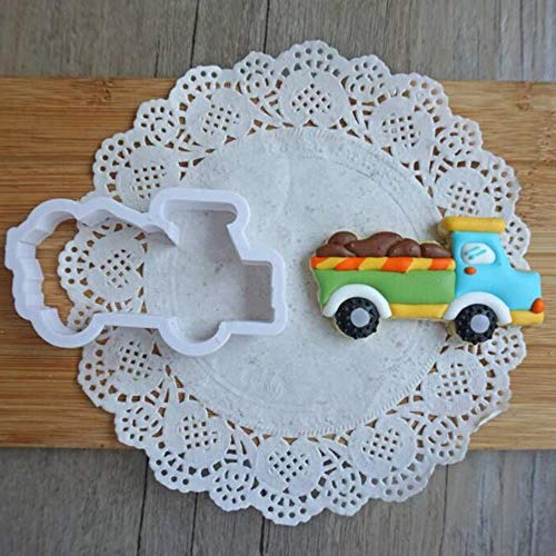 8 Unids Vehículo Maquinaria Camión Tienda Galletas Fondant Moldes Mezclador Grúa Coche Bomberos Bomberos Cortadores Moldes Decoración De Pasteles
