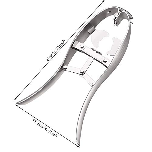 Abridor de huevos de acero inoxidable, separador de huevos, herramientas creativas de cocina (plata)