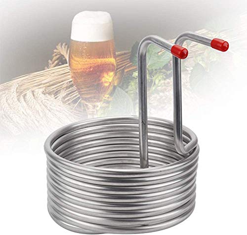 Acero Inoxidable Cerveza Refrigeración Bobina, Vino Máquina de Hacer Hogar Elaboración Enfriador de Mosto Elaboración Hierba Enfriador - Plateado